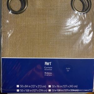 Gold Pier 1 curtains 50x96 (127x 243 cm)